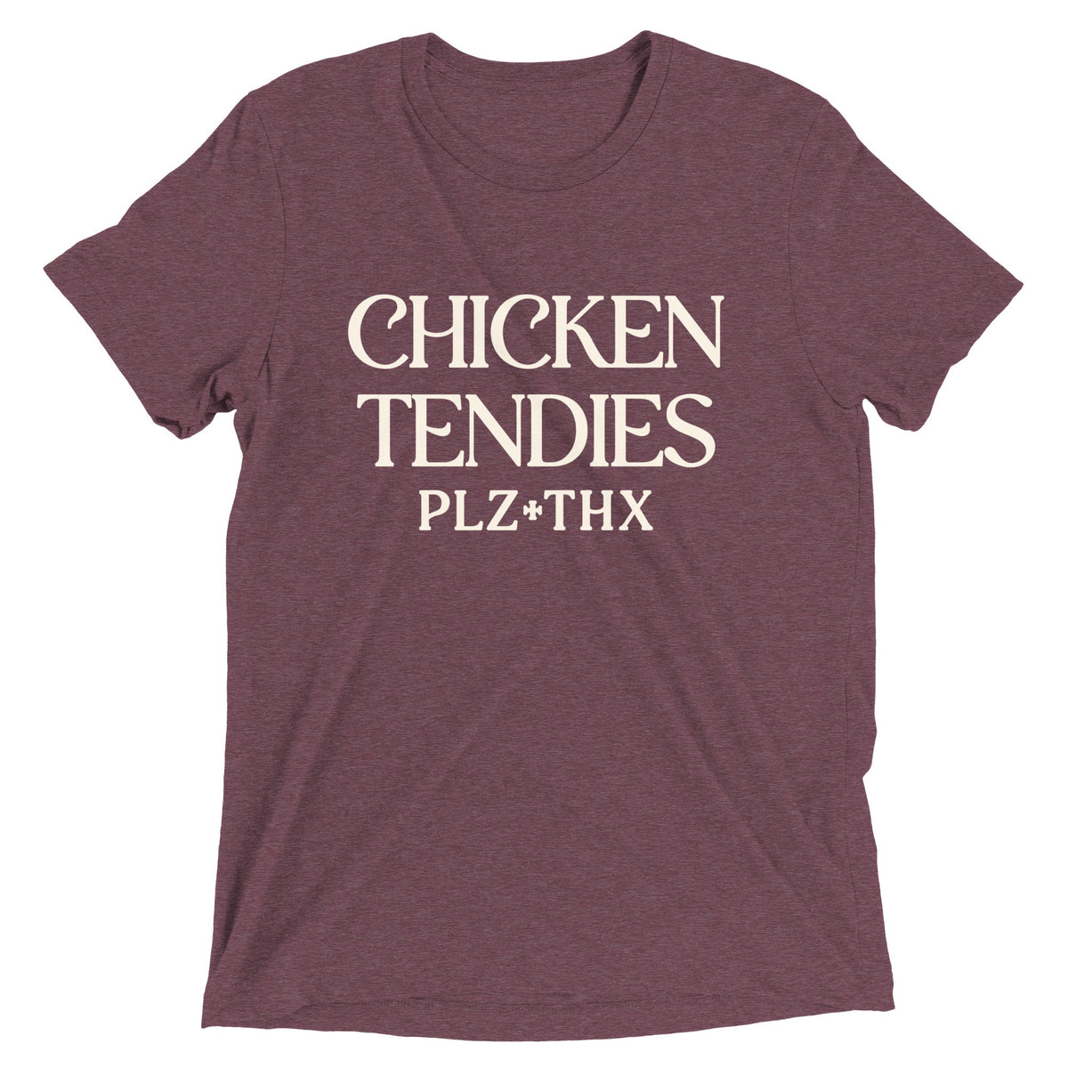 Chicken Tendies Plz Thx Men's Tri-Blend Tee product image 3