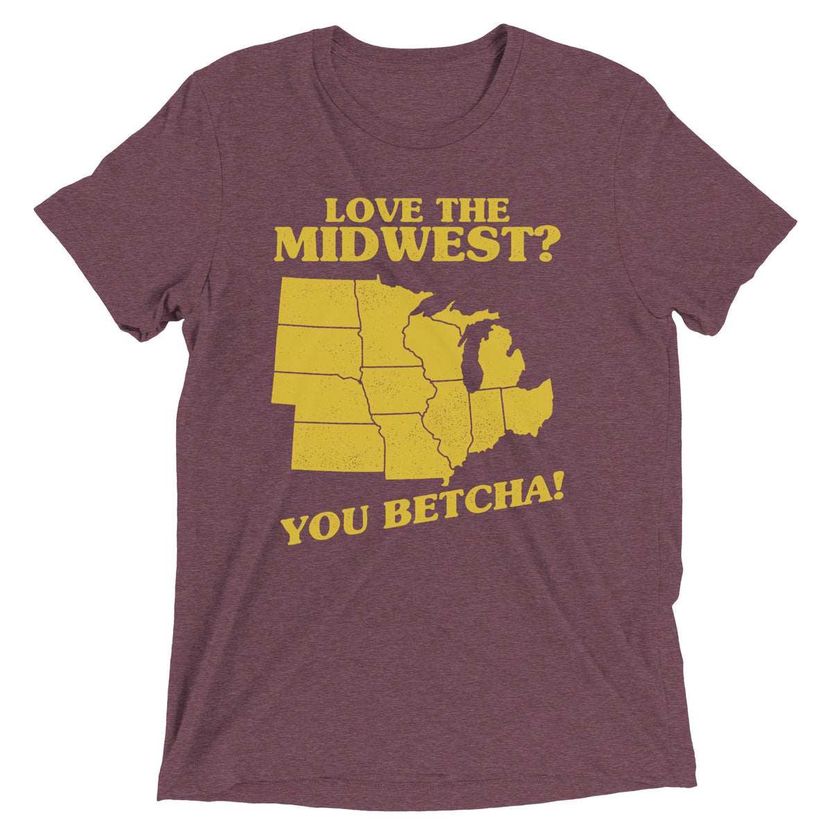Love The Midwest? You Betcha! Men's Tri-Blend Tee product image 4