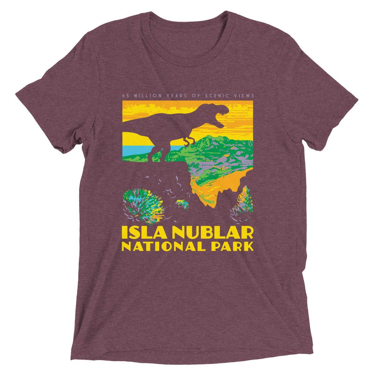 Isla Nublar National Park Men's Tri-Blend Tee product image 5