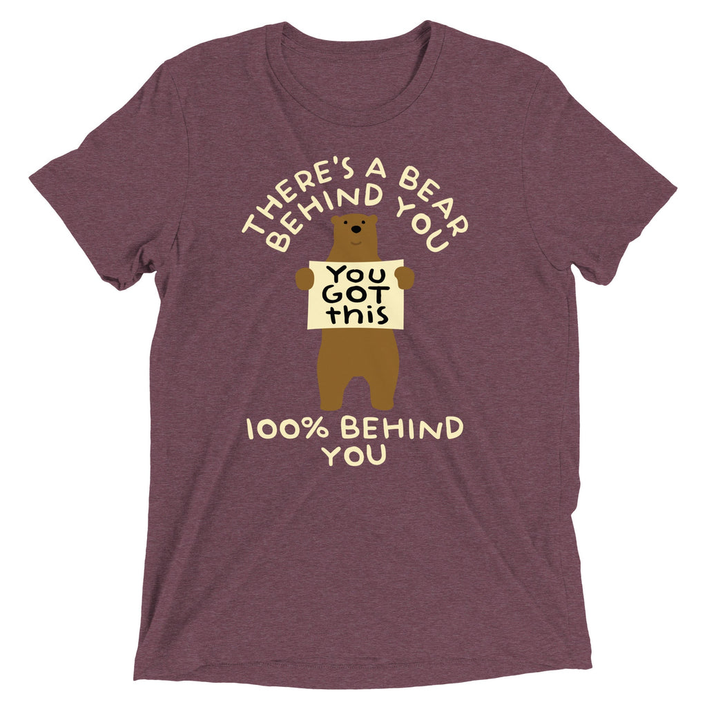 There's A Bear Behind You, 100% Men's Tri-Blend Tee product image 1