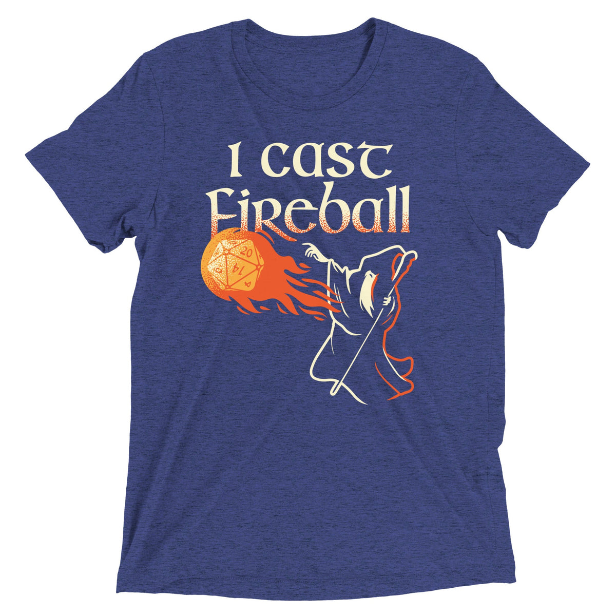 I Cast Fireball Men's Tri-Blend Tee product image 2