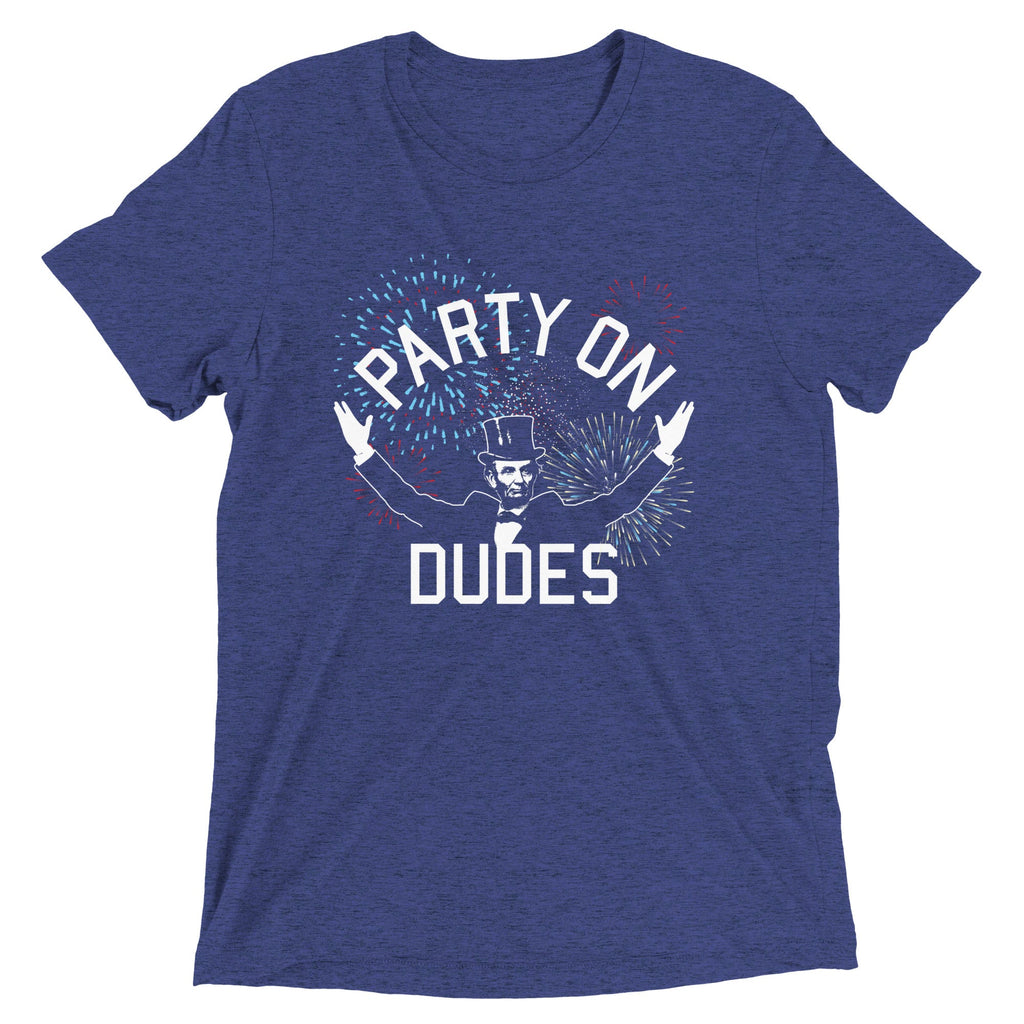 Party On Dudes Men's Tri-Blend Tee product image 3