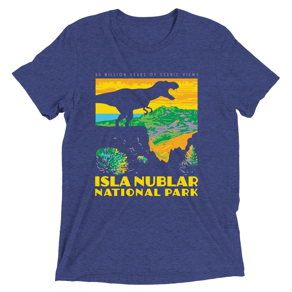 Isla Nublar National Park Men's Tri-Blend Tee product image 4