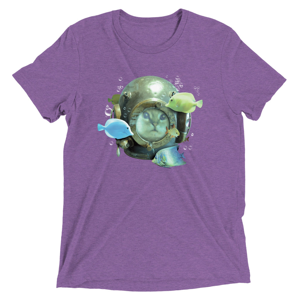 20,000 Purrrs Under The Sea Men's Tri-Blend Tee product image 4