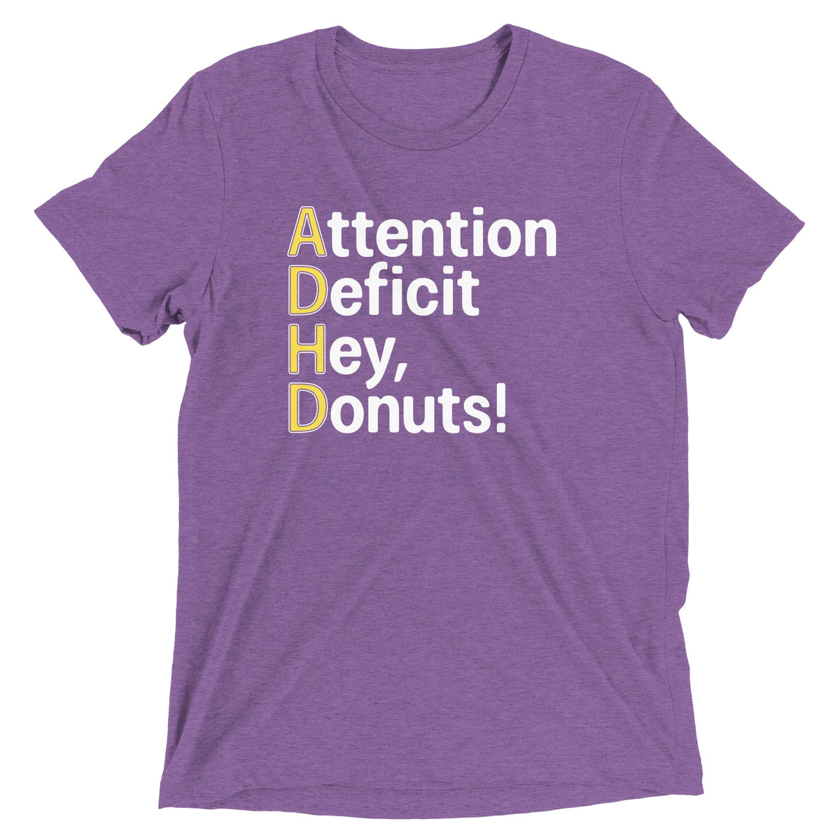Attention Deficit Hey, Donuts! Men's Tri-Blend Tee product image 6