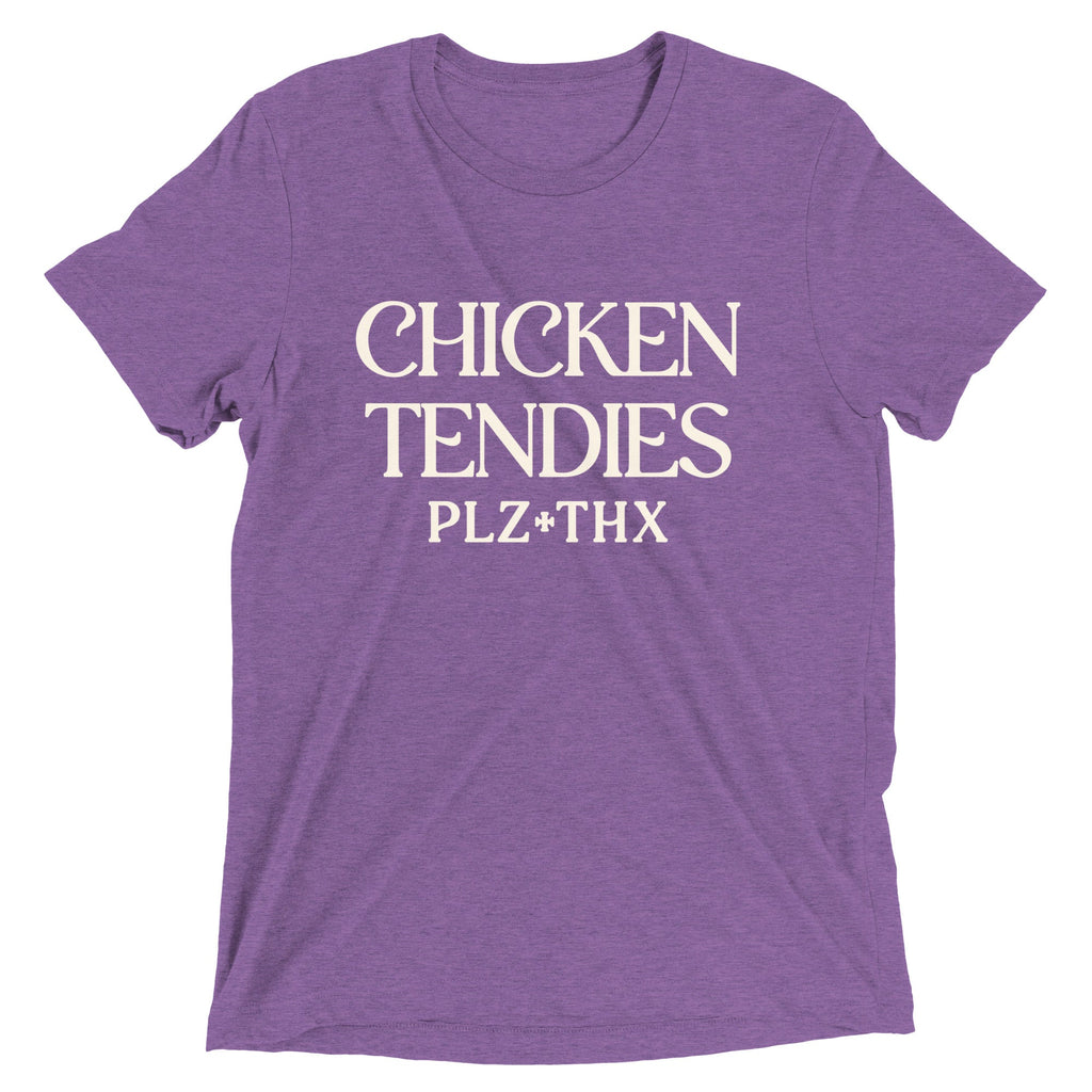 Chicken Tendies Plz Thx Men's Tri-Blend Tee product image 4