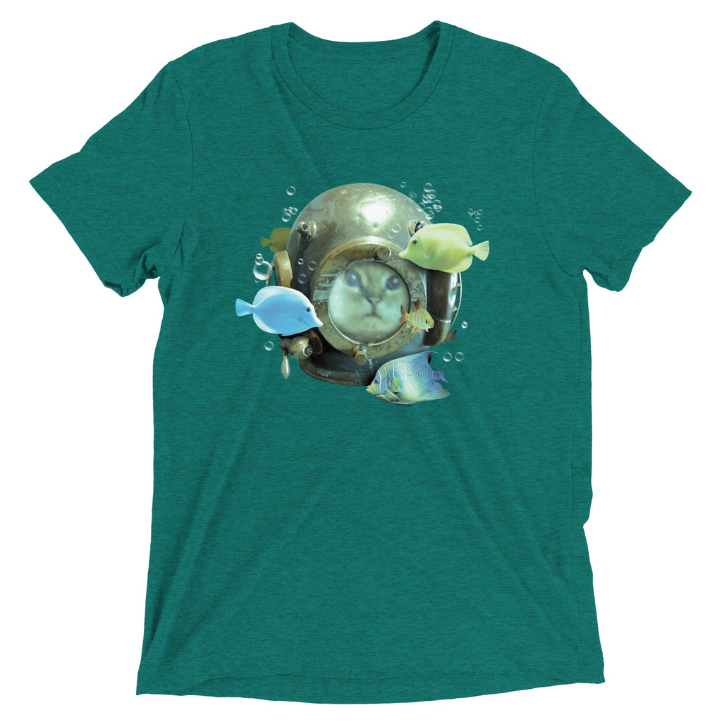 20,000 Purrrs Under The Sea Men's Tri-Blend Tee product image 3