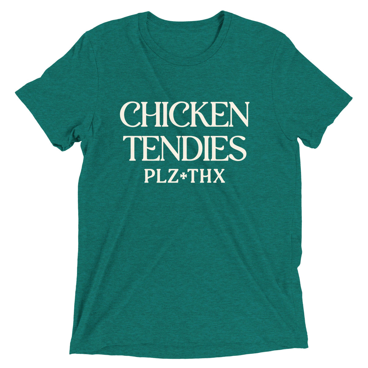 Chicken Tendies Plz Thx Men's Tri-Blend Tee product image 2