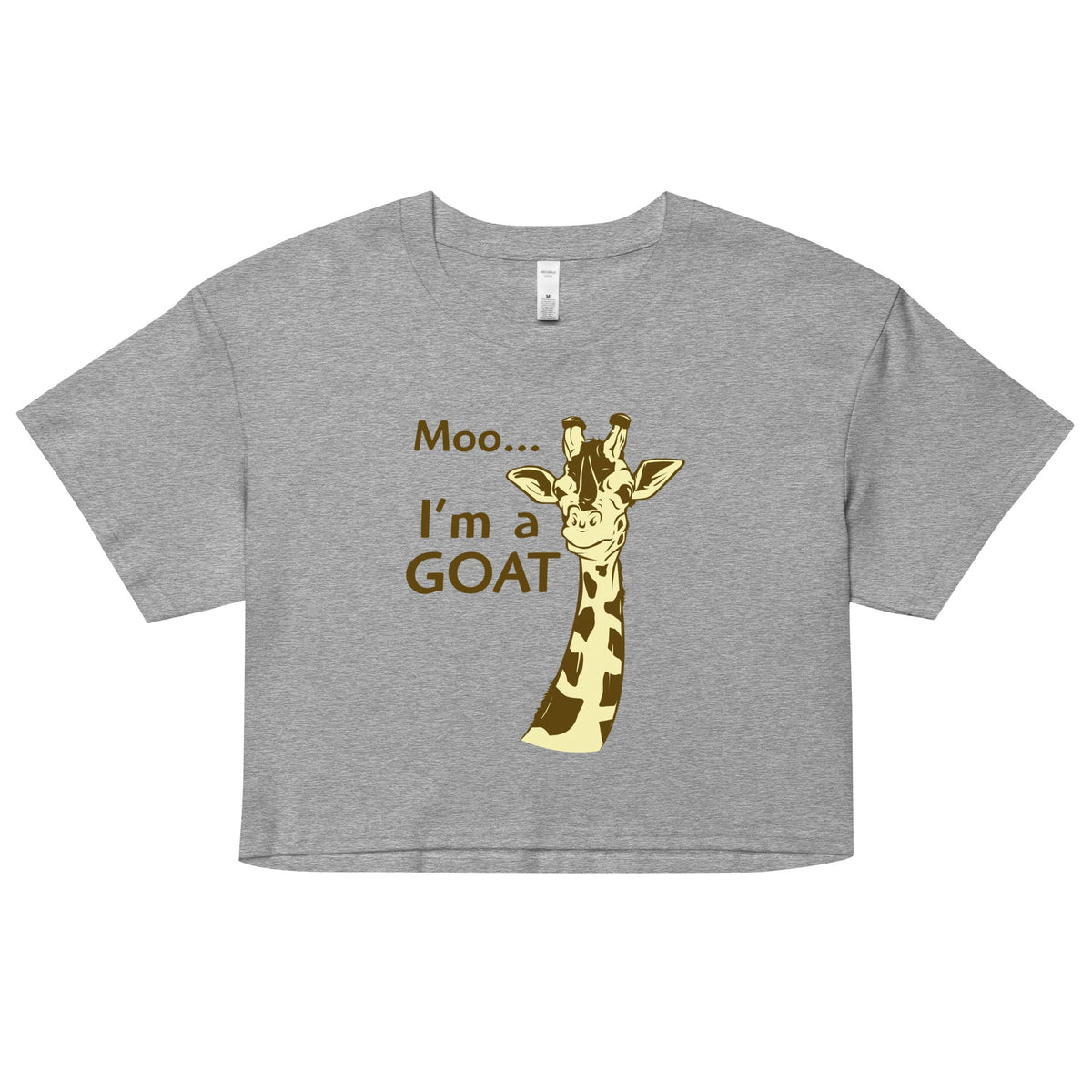Moo, I'm A Goat Women's Crop Tee product image 5