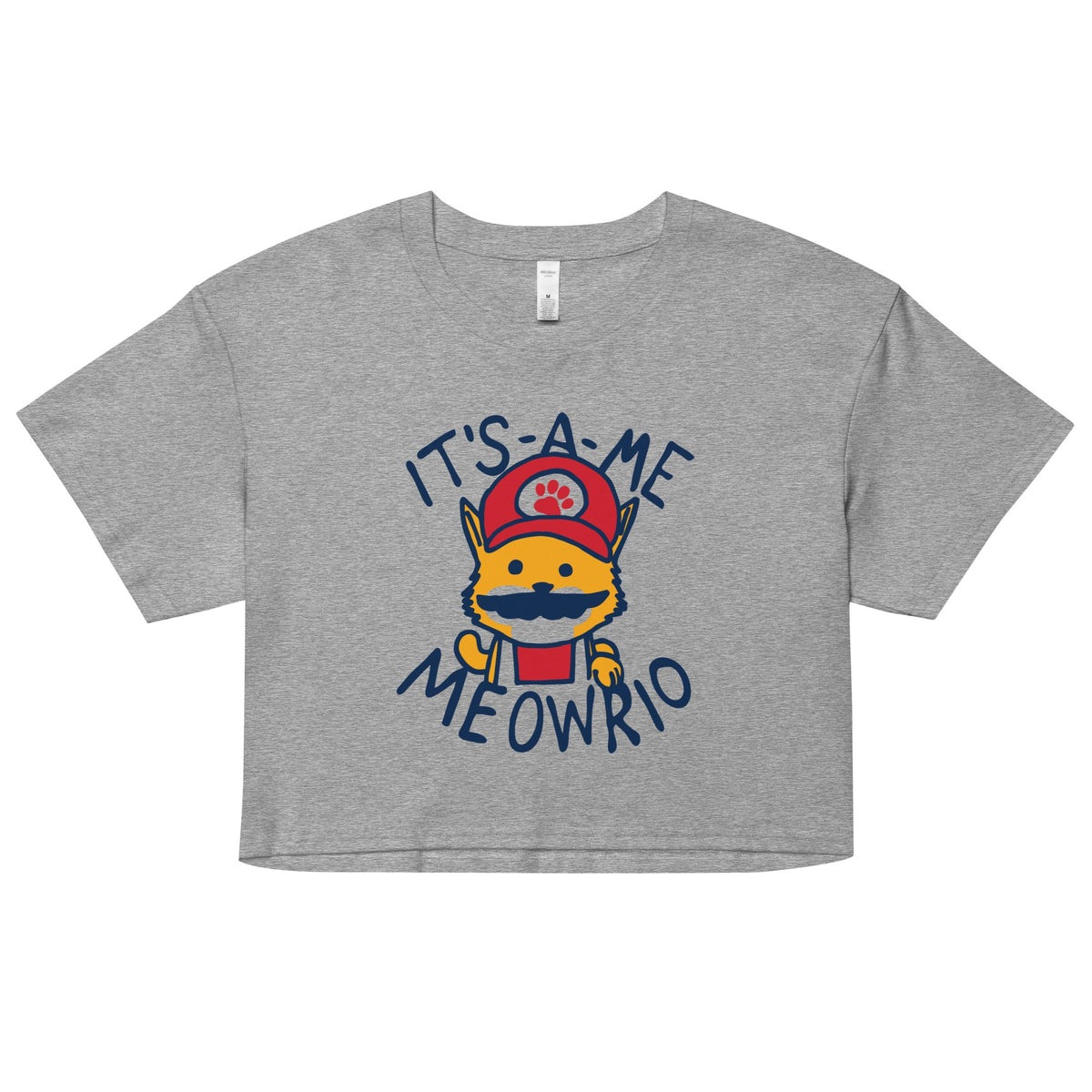 It's-a-me Meowrio Women's Crop Tee product image 4