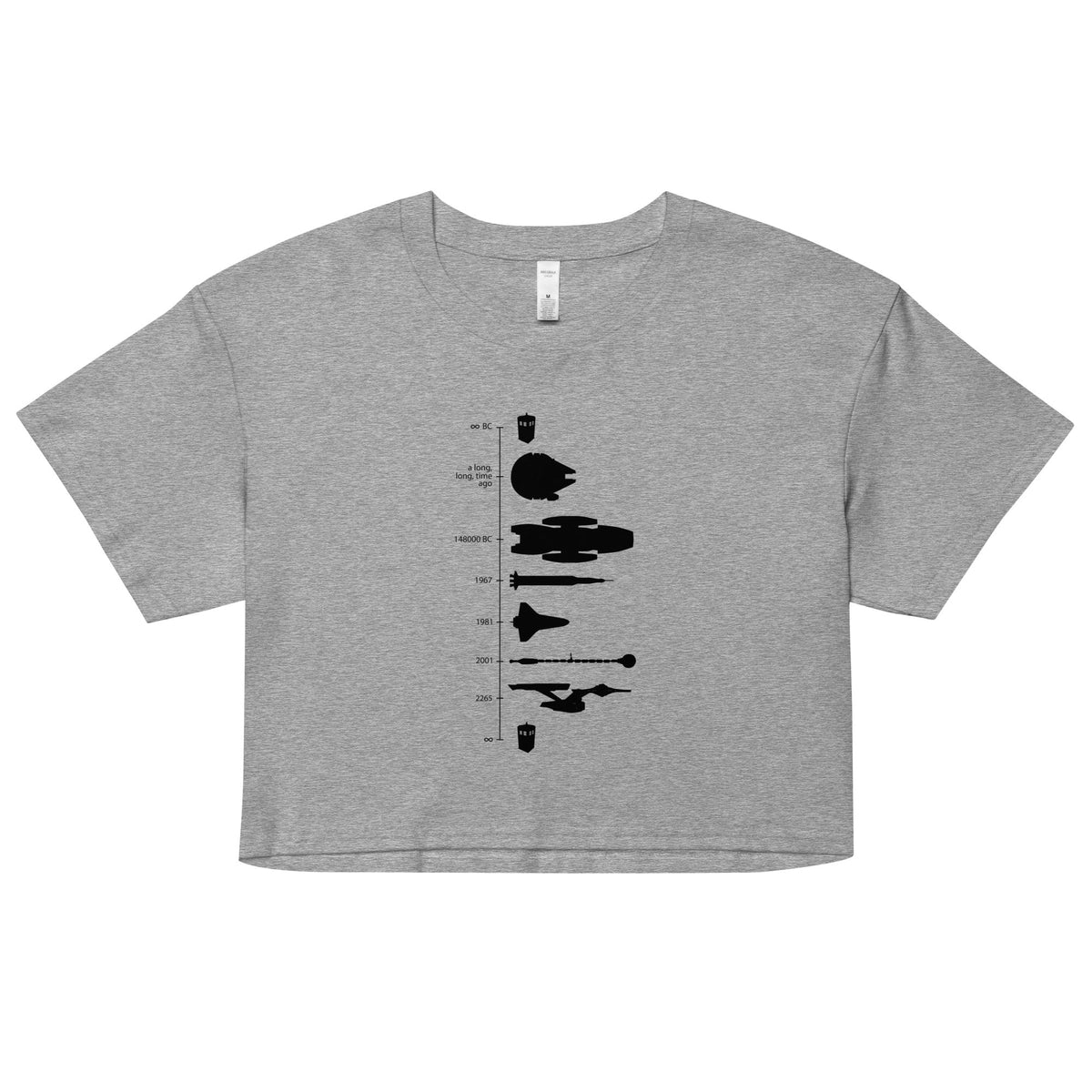 Space Ship Timeline Women's Crop Tee product image 5