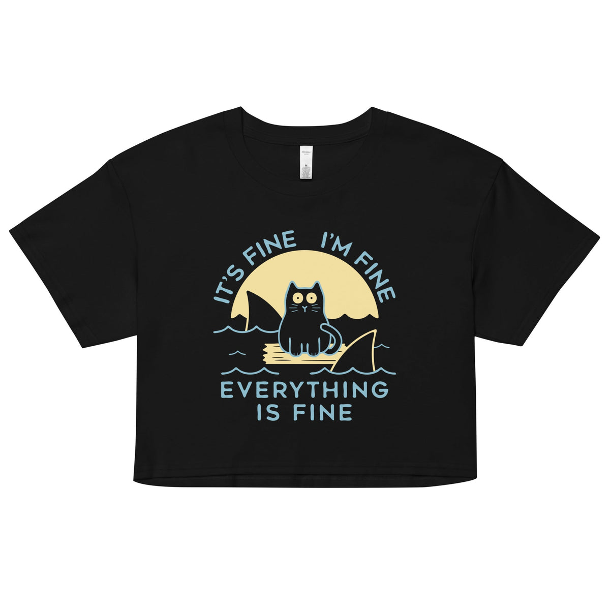 It's Fine I'm Everything Is Women's Crop Tee product image 1
