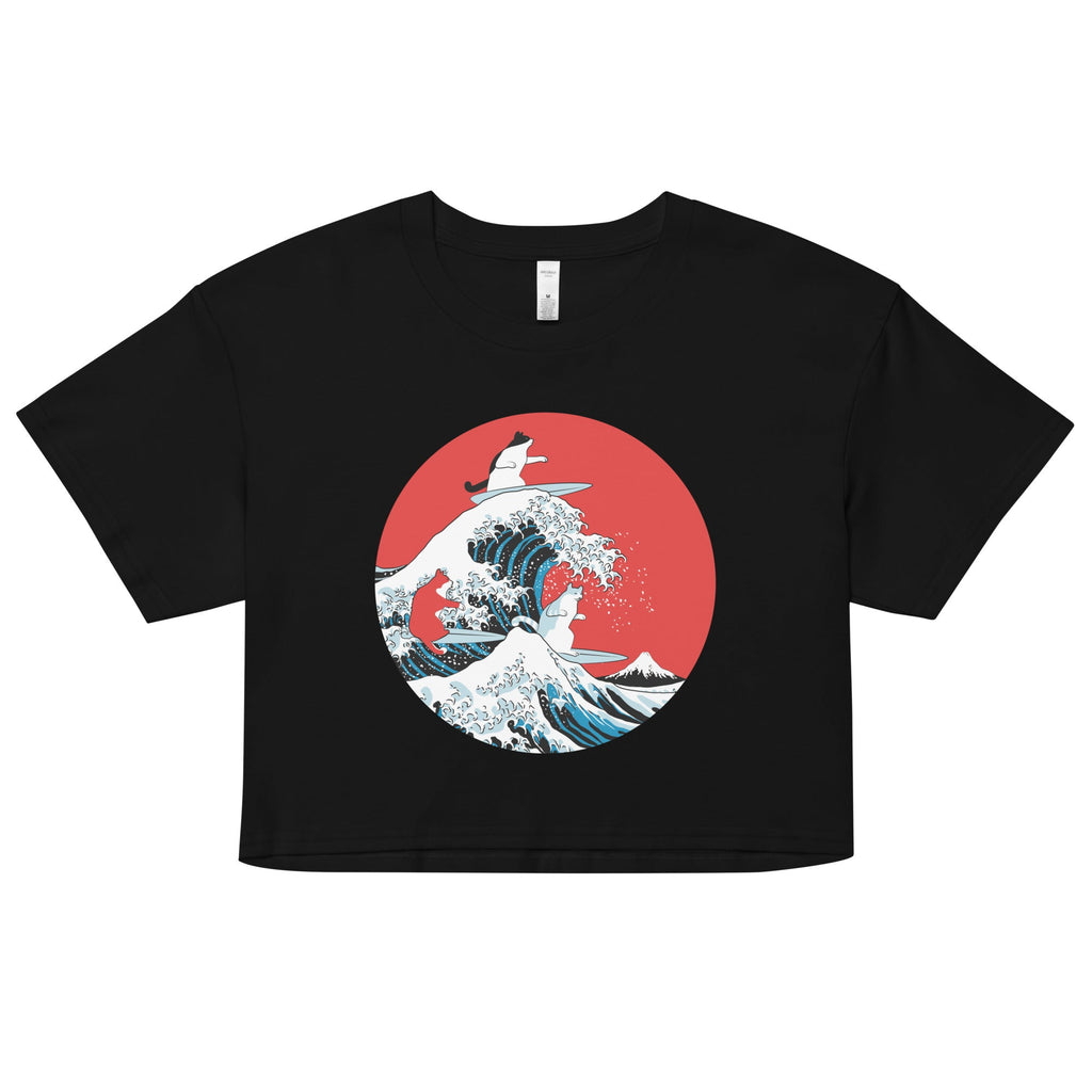 Big Wave Cats Women's Crop Tee product image 1