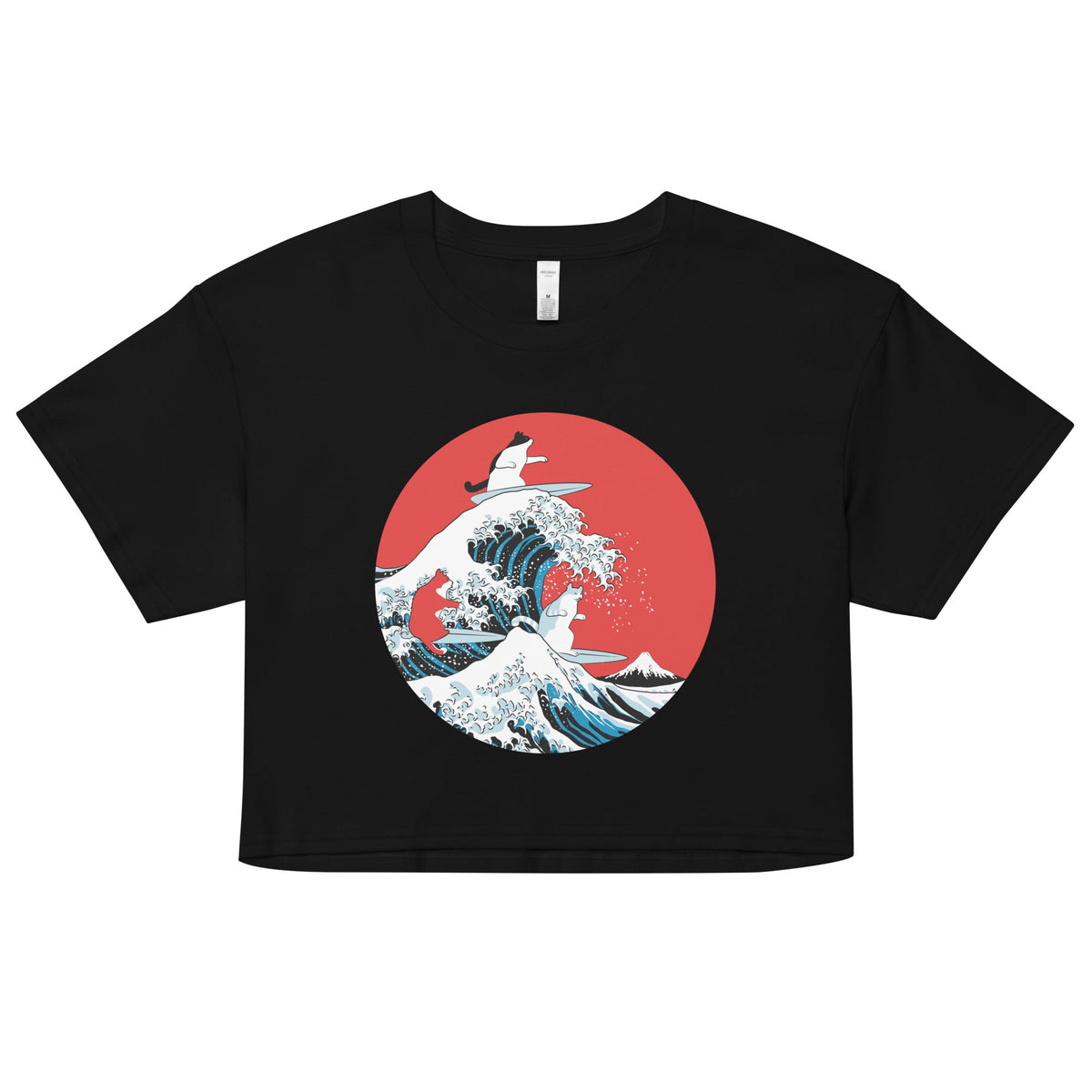 Big Wave Cats Women's Crop Tee product image 1