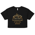 The Consequences Of My Own Actions Women's Crop Tee product image 1