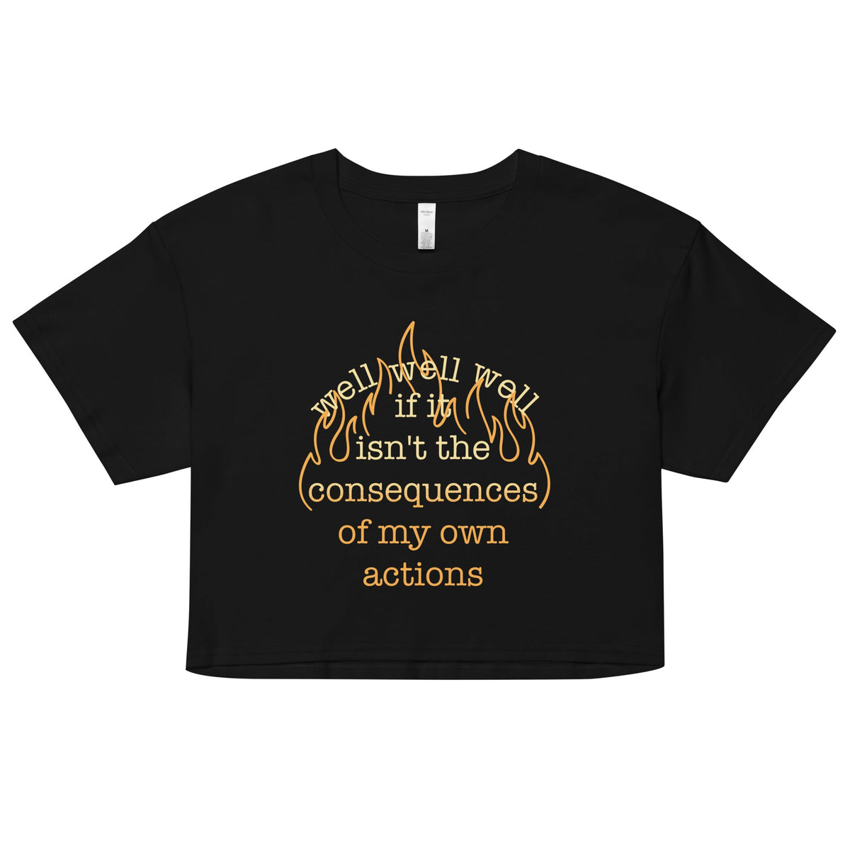 The Consequences Of My Own Actions Women's Crop Tee product image 1