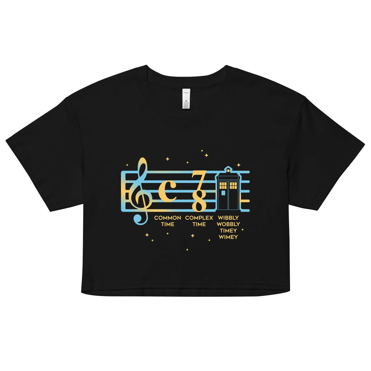 Wibbly Wobbly Timey Wimey Women's Crop Tee product image 1