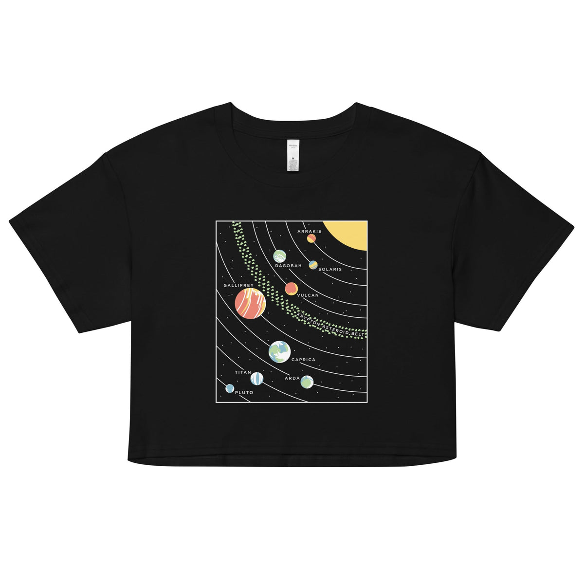 9 Planets Women's Crop Tee product image 1