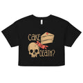 Cake Or Death? Women's Crop Tee product image 1