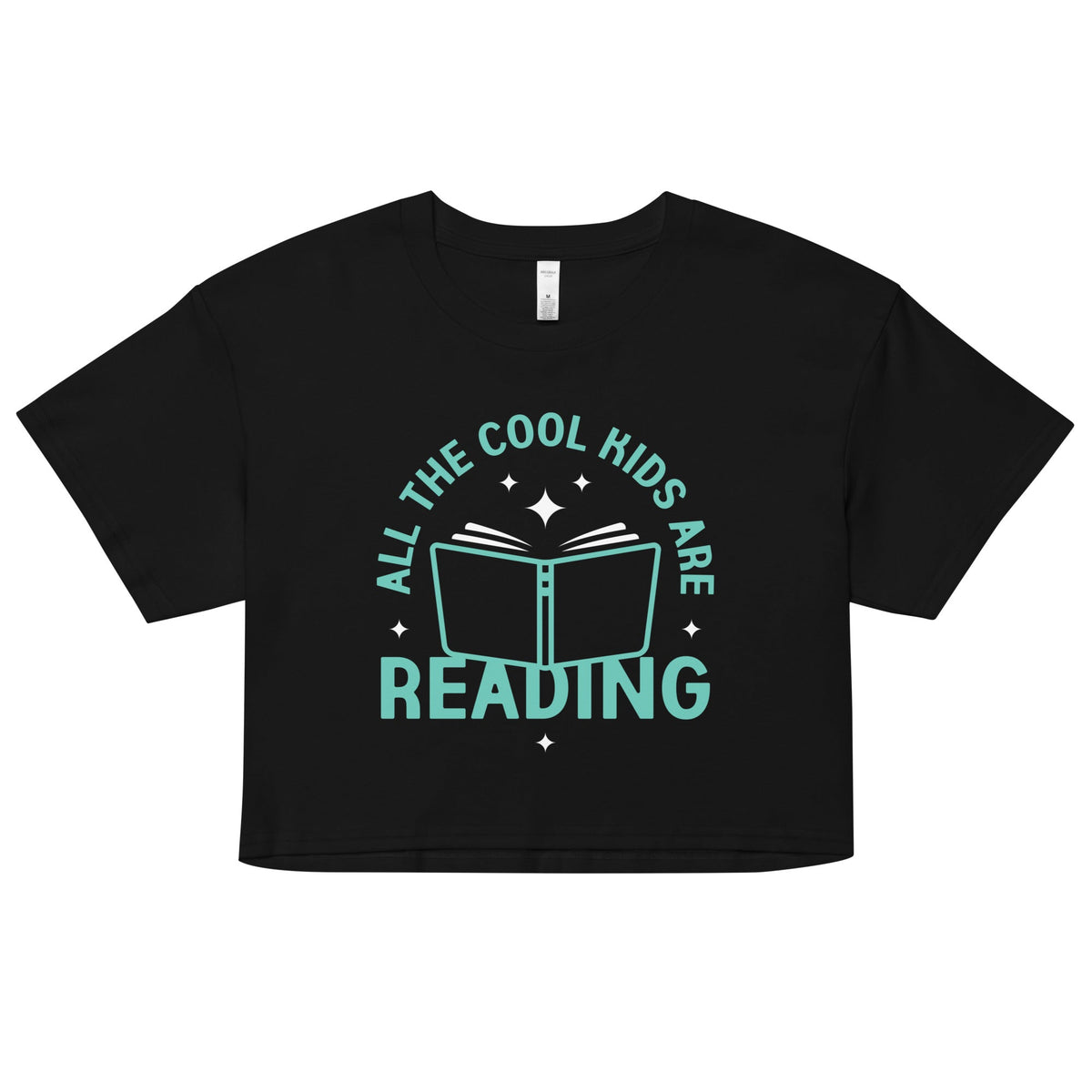 All The Cool Kids Are Reading Women's Crop Tee product image 1