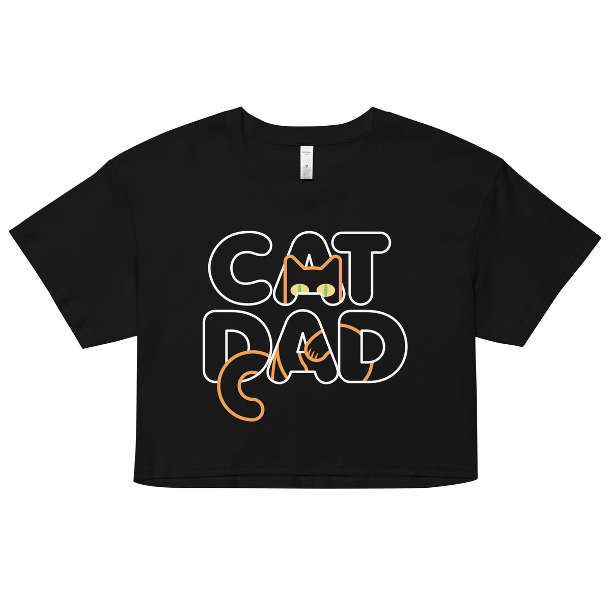 Cat Dad Women's Crop Tee product image 1