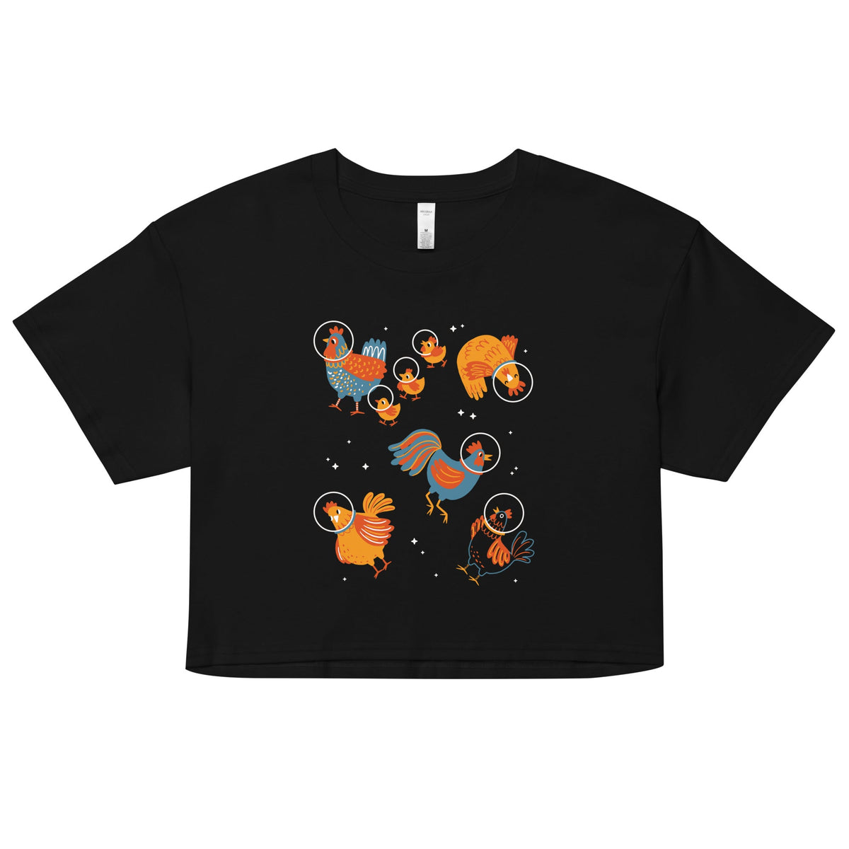 Chickens In Space Women's Crop Tee product image 1