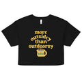 More Outsidey Than Outdoorsy Women's Crop Tee product image 1