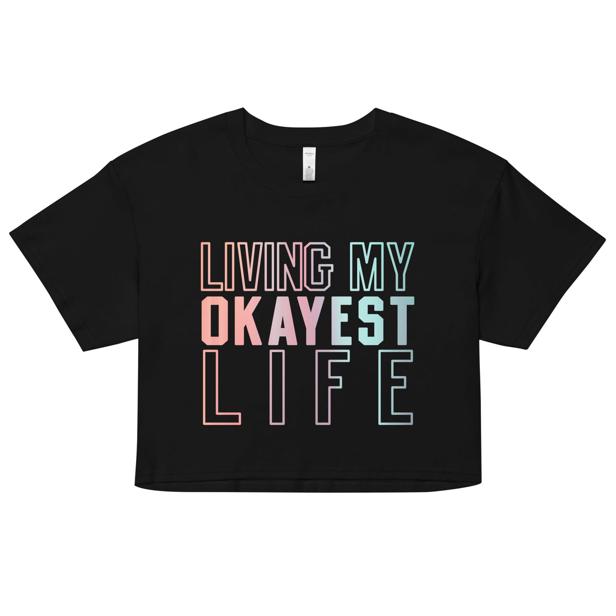 Living My Okayest Life Women's Crop Tee product image 1