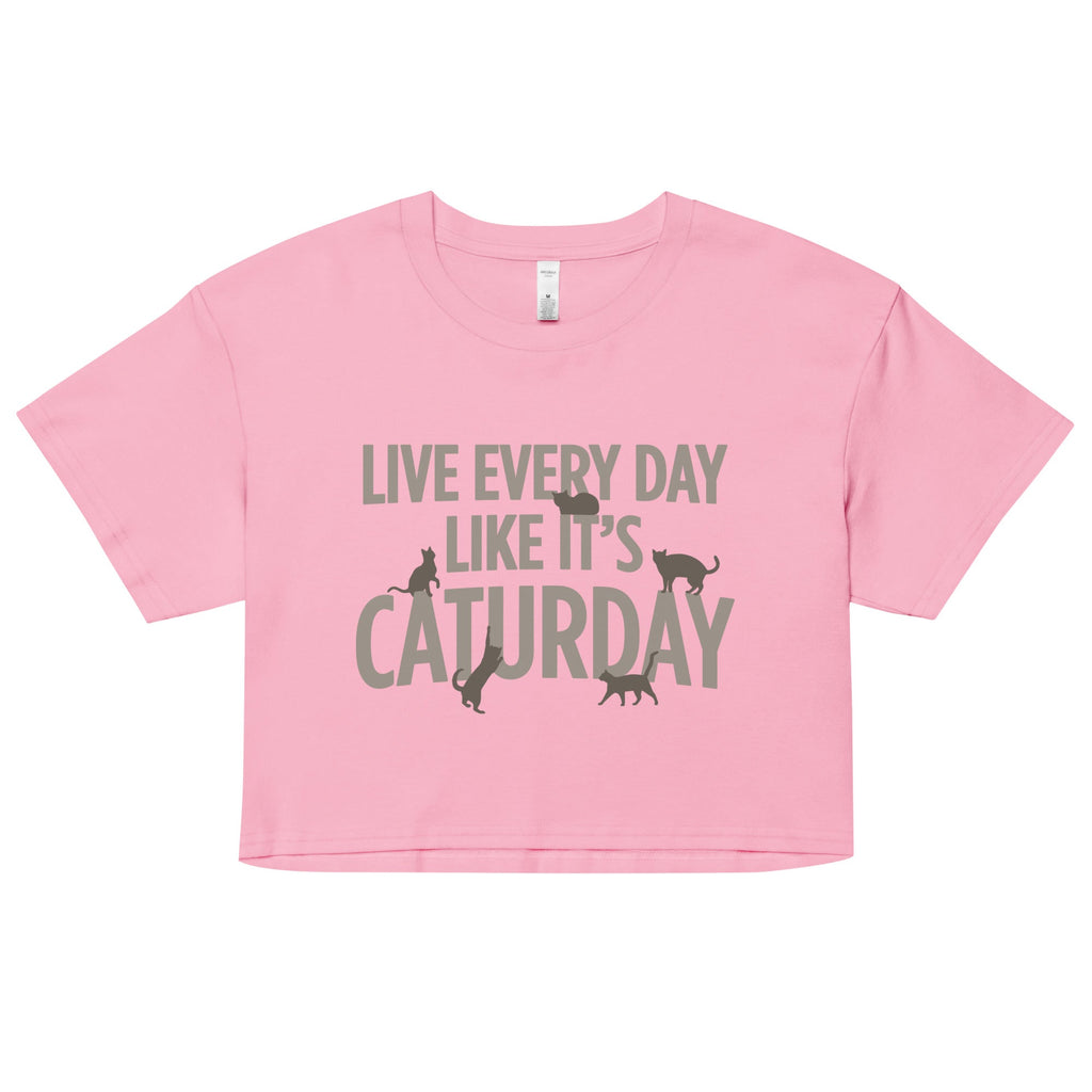 Live Every Day Like It's Caturday Women's Crop Tee product image 1