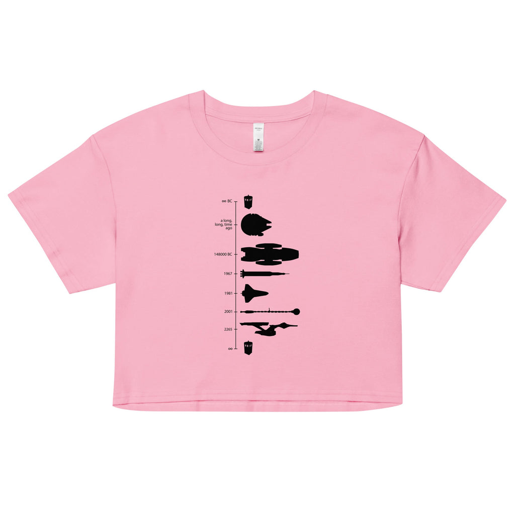 Space Ship Timeline Women's Crop Tee product image 4