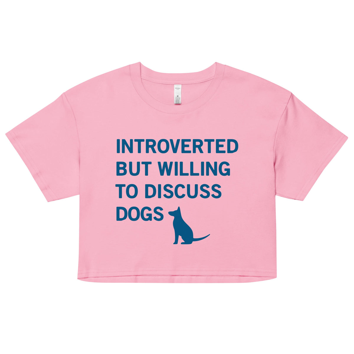 Introverted But Willing To Discuss Dogs Women's Crop Tee product image 3