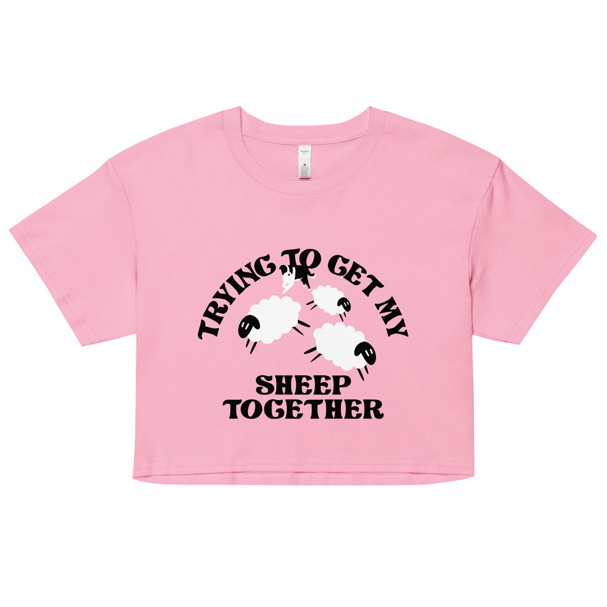 Trying To Get My Sheep Together Women's Crop Tee product image 1