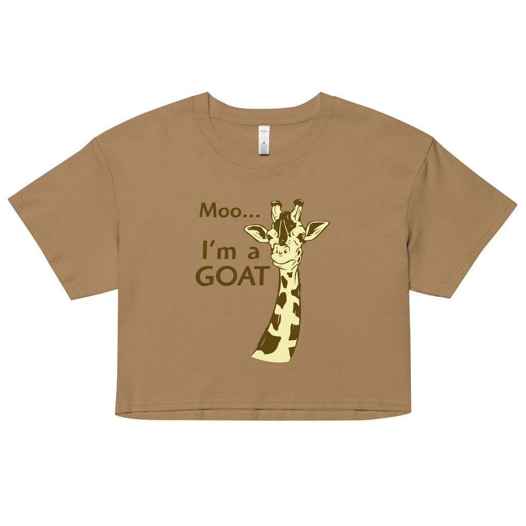 Moo, I'm A Goat Women's Crop Tee product image 2