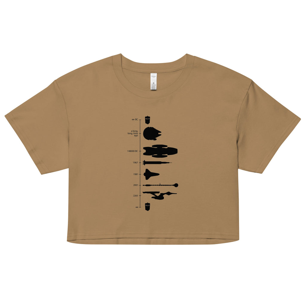 Space Ship Timeline Women's Crop Tee product image 2