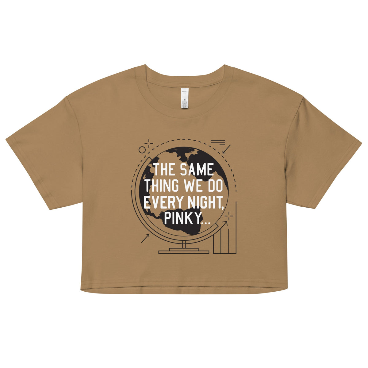 The Same Thing We Do Every Night Women's Crop Tee product image 2
