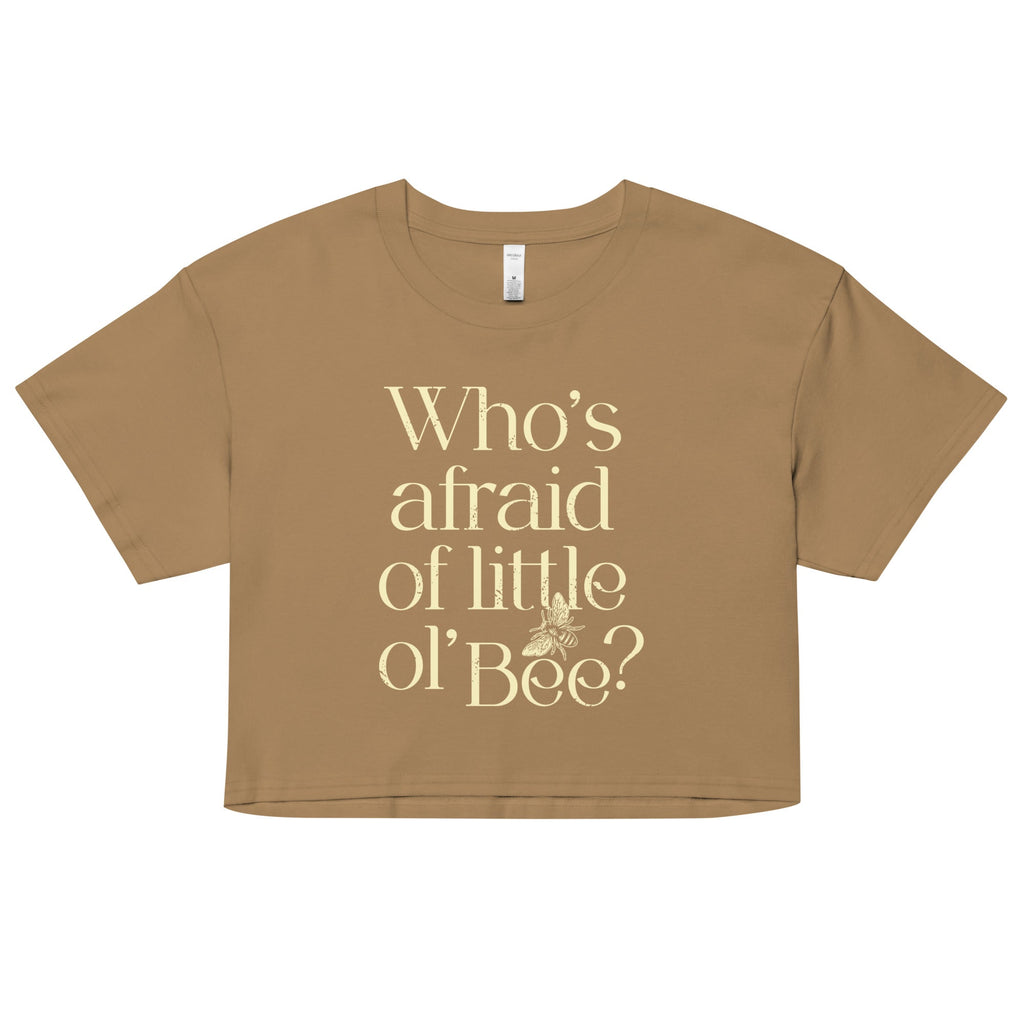 Who's Afraid Of Little Ol' Bee? Women's Crop Tee product image 3