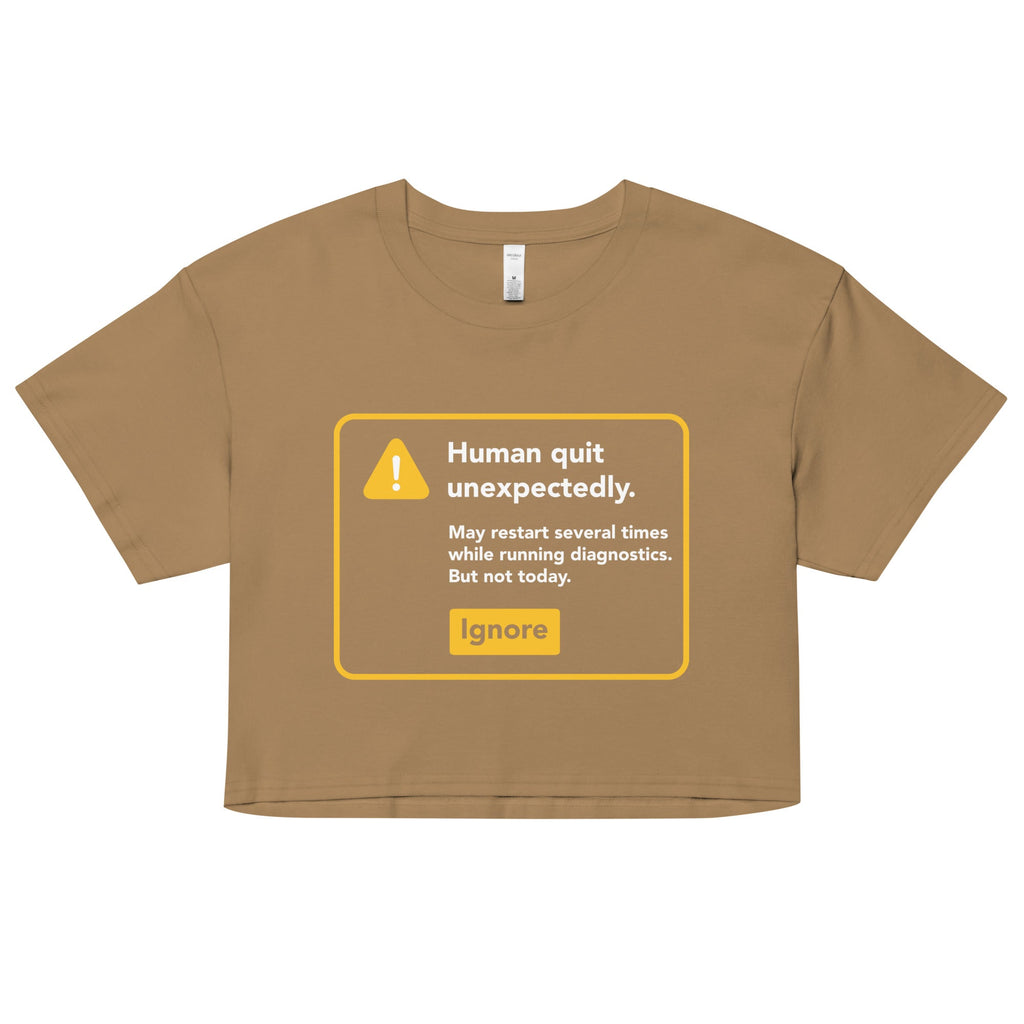 Human Quit Unexpectedly Women's Crop Tee product image 2