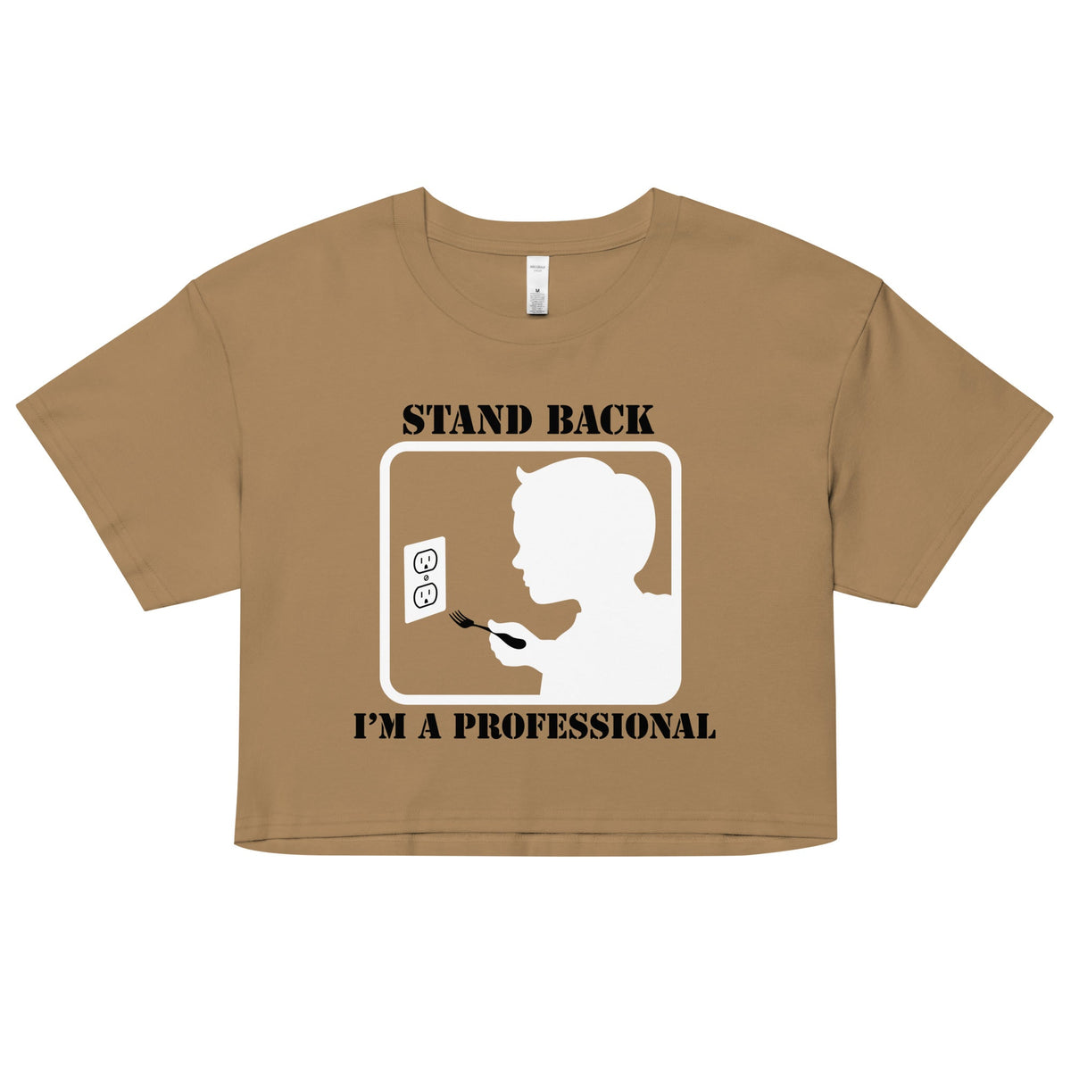 Stand Back, I'm A Professional Women's Crop Tee product image 2