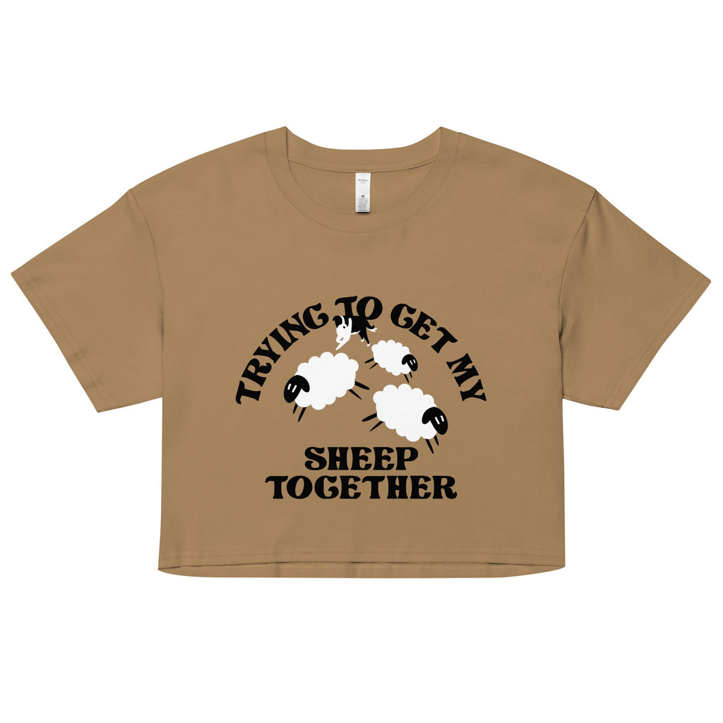 Trying To Get My Sheep Together Women's Crop Tee product image 2