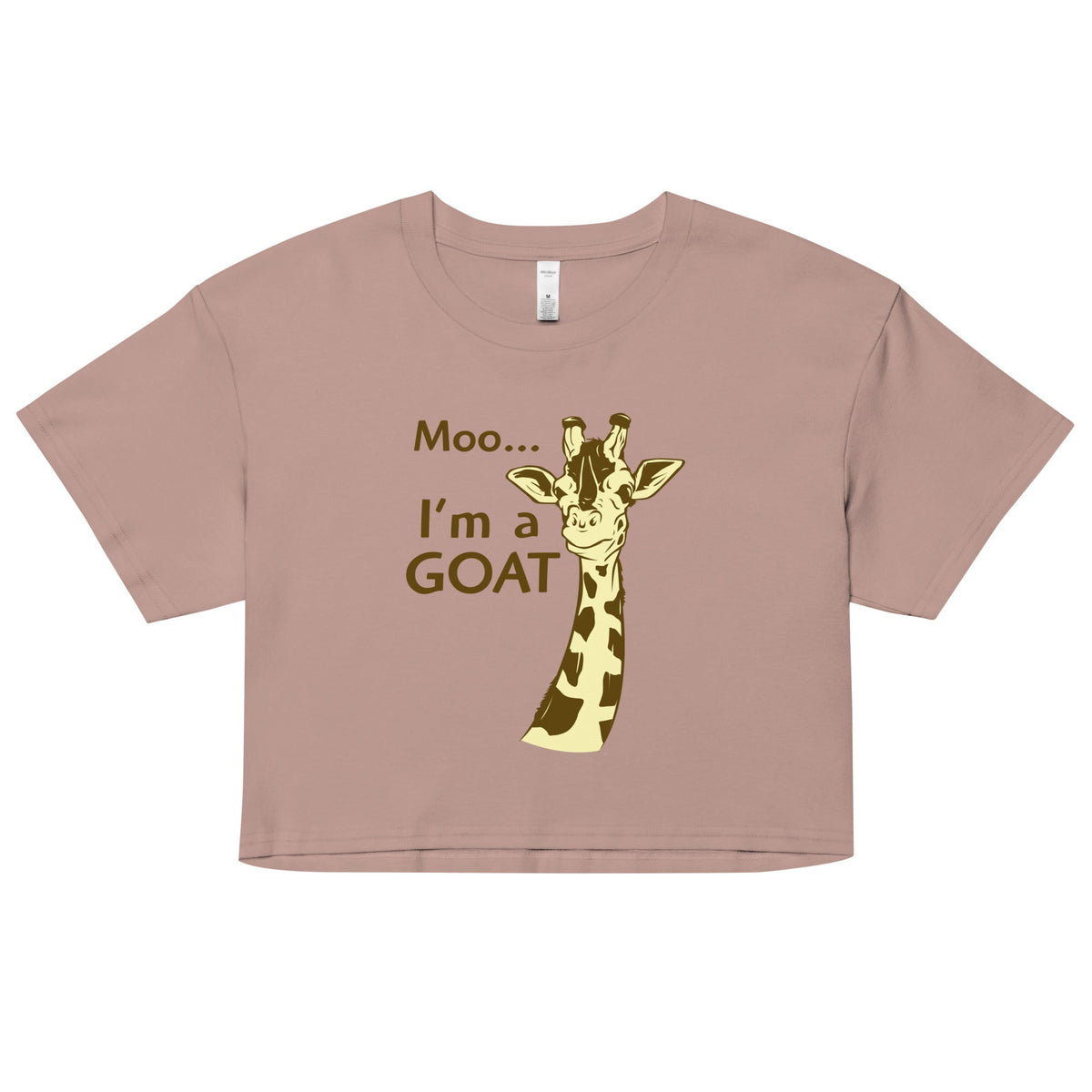 Moo, I'm A Goat Women's Crop Tee product image 3