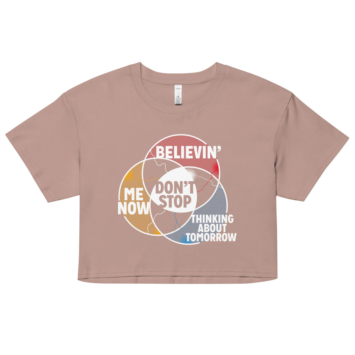 Don't Stop Venn Diagram Women's Crop Tee product image 3