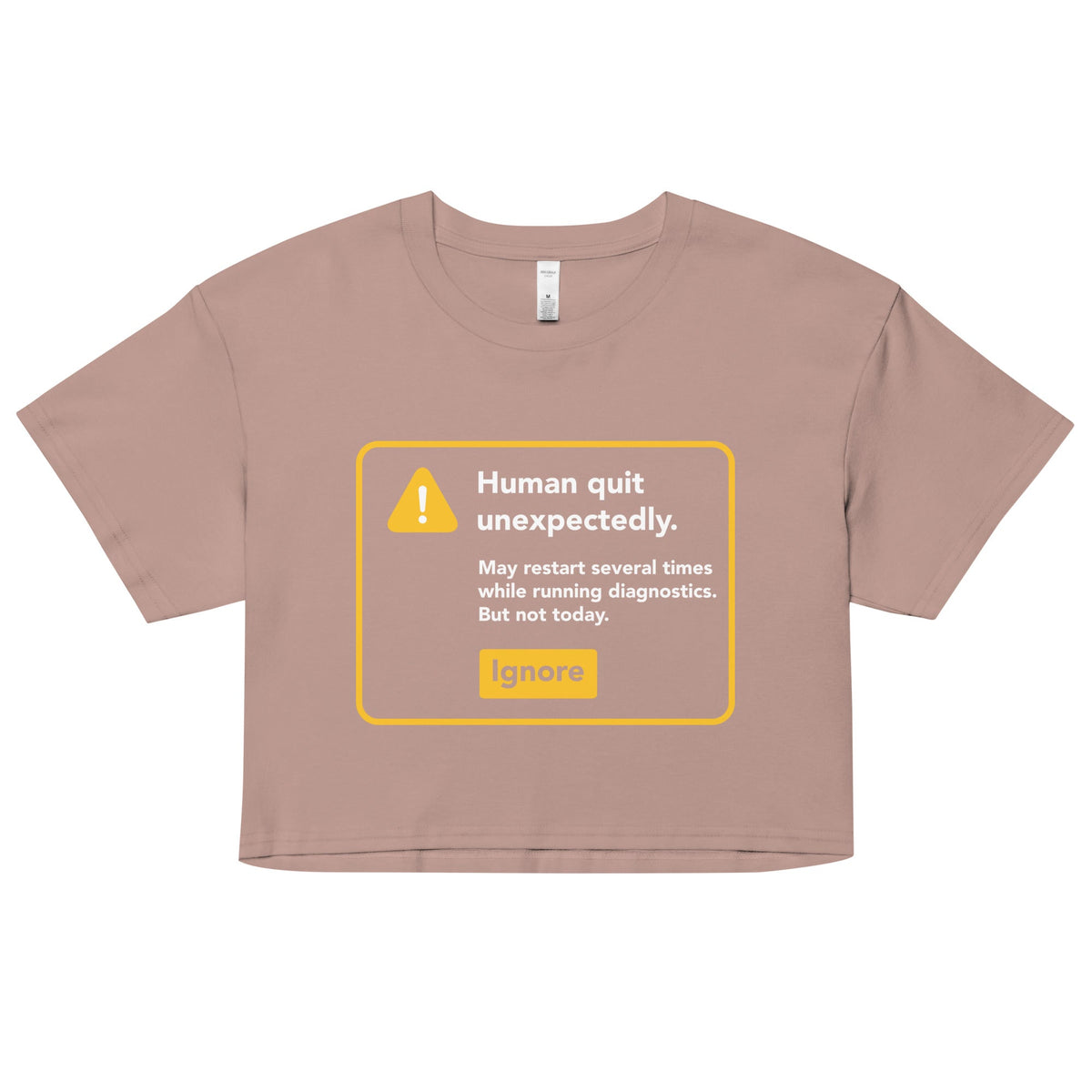 Human Quit Unexpectedly Women's Crop Tee product image 3