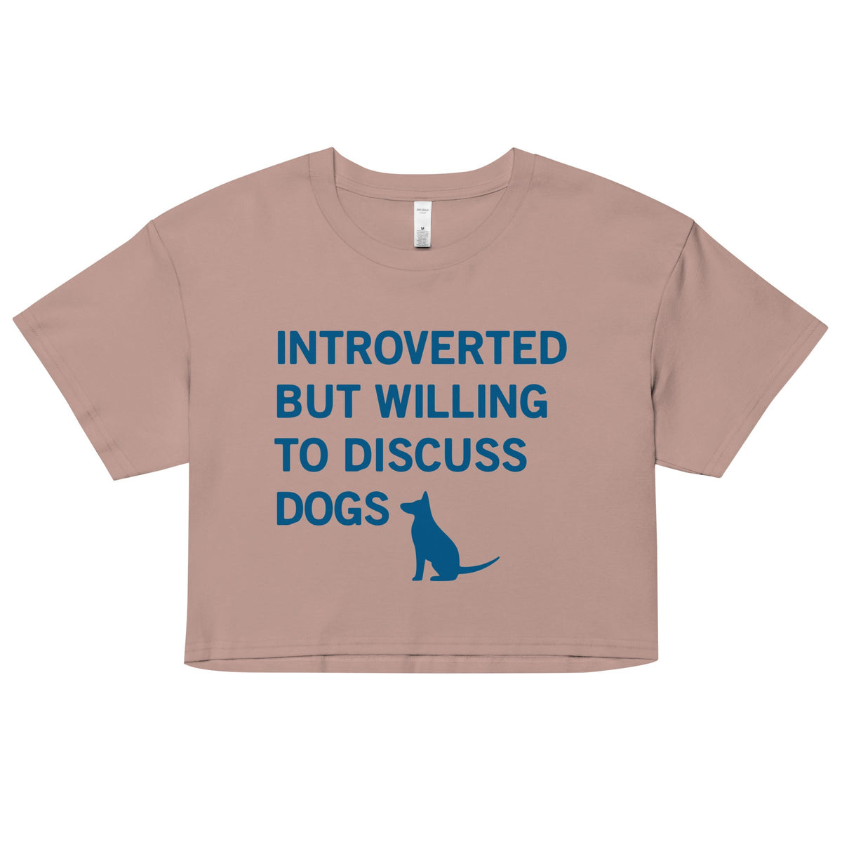 Introverted But Willing To Discuss Dogs Women's Crop Tee product image 2