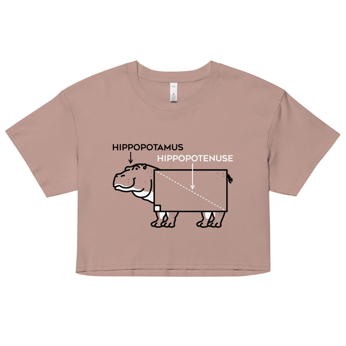 Hippopotenuse Women's Crop Tee product image 1