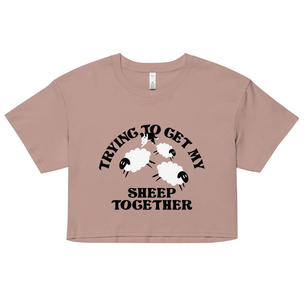 Trying To Get My Sheep Together Women's Crop Tee product image 3