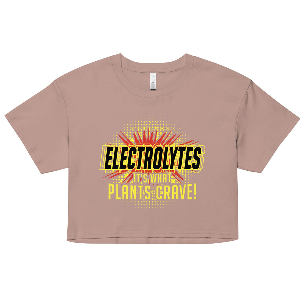 Electrolytes, It's What Plants Crave! Women's Crop Tee product image 3