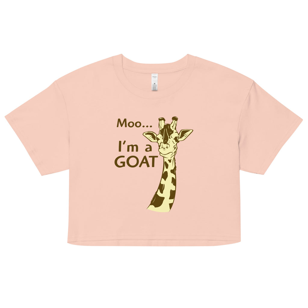 Moo, I'm A Goat Women's Crop Tee product image 1