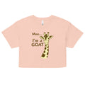 Moo, I'm A Goat Women's Crop Tee product image 1