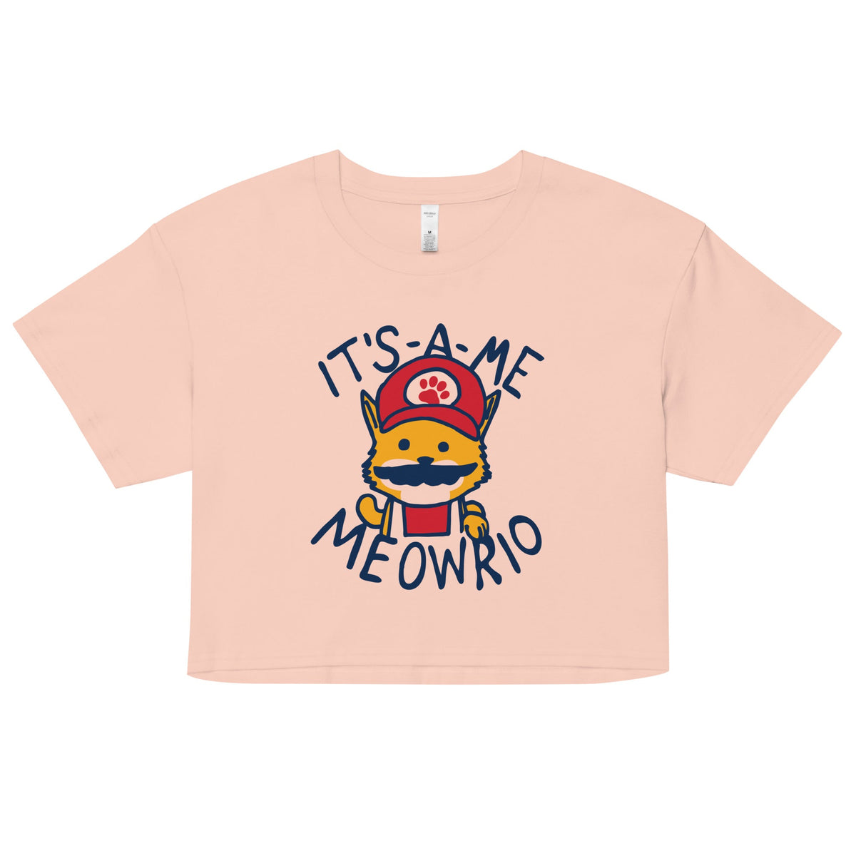 It's-a-me Meowrio Women's Crop Tee product image 1