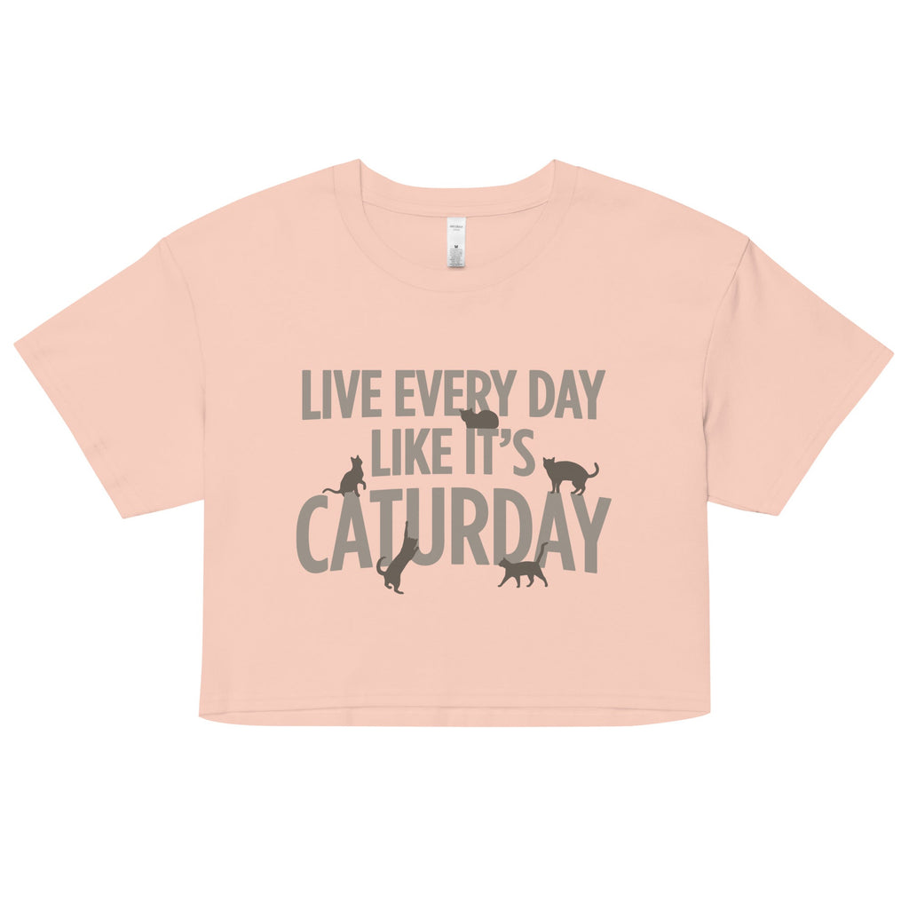 Live Every Day Like It's Caturday Women's Crop Tee product image 2